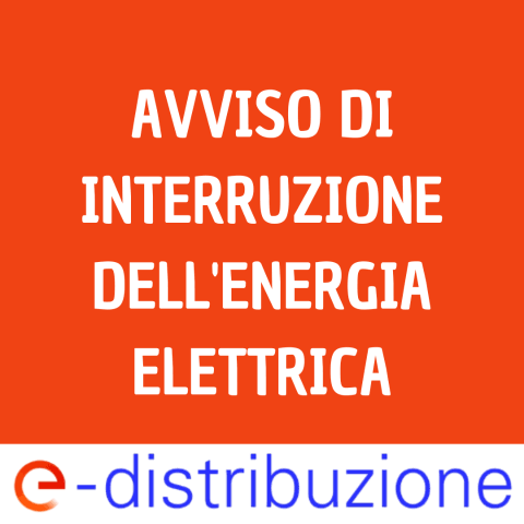 Avviso interruzione energia elettrica