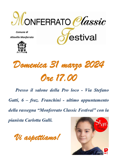 Concerto Monferrato Classi Festival