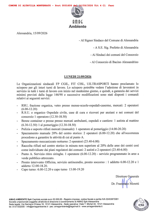 Avviso Amag Ambiente